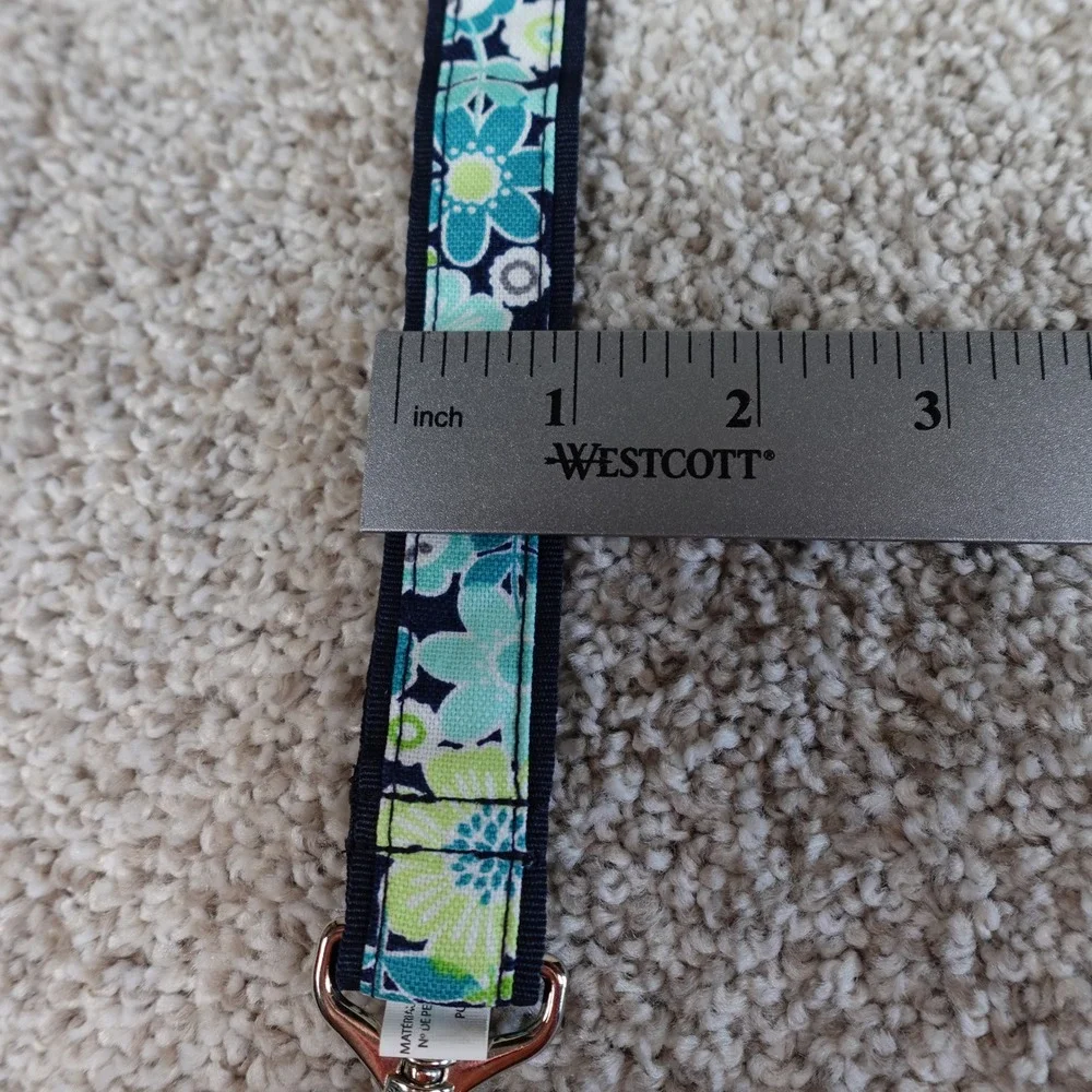 Thirty-One Best Buds Hang-It-Up Key Fob Floral Blue Green 4215832C0000 NEW